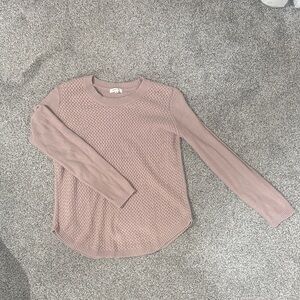 Women's Pink Crew Neck Sweater